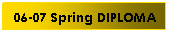 Text Box: 06-07 Spring DIPLOMA projects
